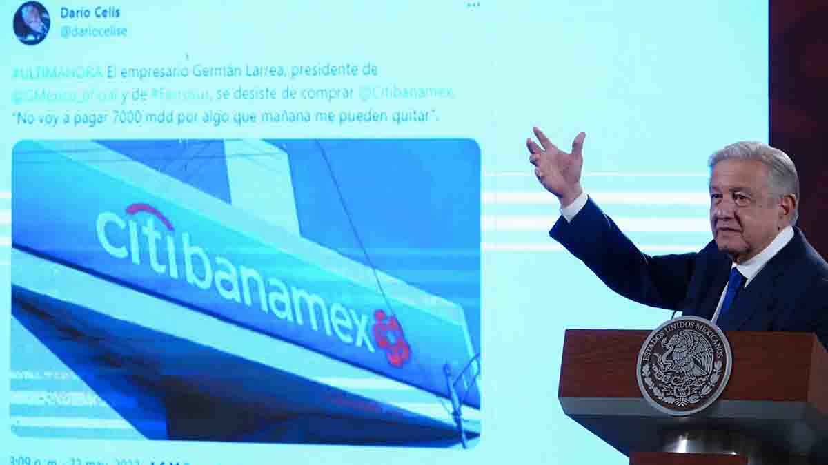 Banamex can be bought by the government;  “It’s going to be a all-rounder,” says AMLO.