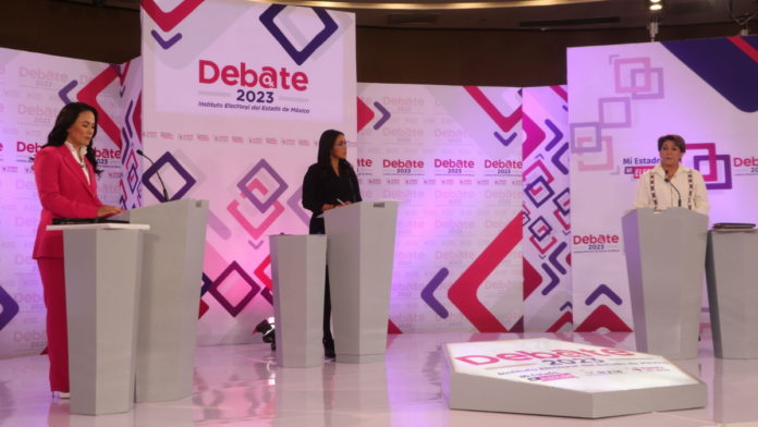En un debate a modo, Delfina Gómez se impone como ganadora