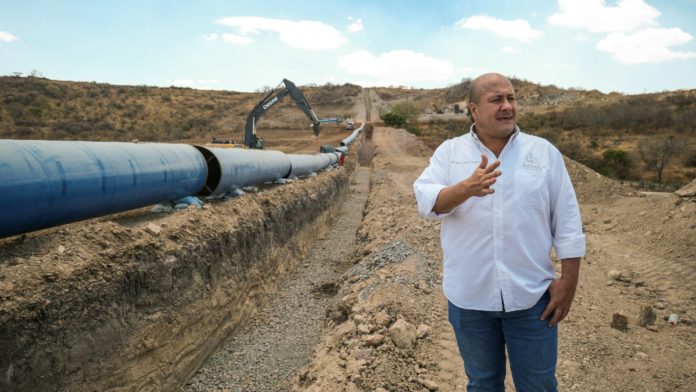 Enrique Alfaro supervisa obra que garantizará agua durante 50 años a Guadalajara