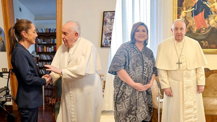 Por oportunismo político, reunión de candidatas presidenciales con el Papa